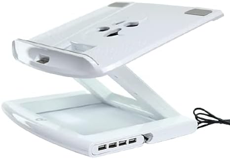 Cooling Laptop/Tablet Stand with Detachable 4 Port USB Hub