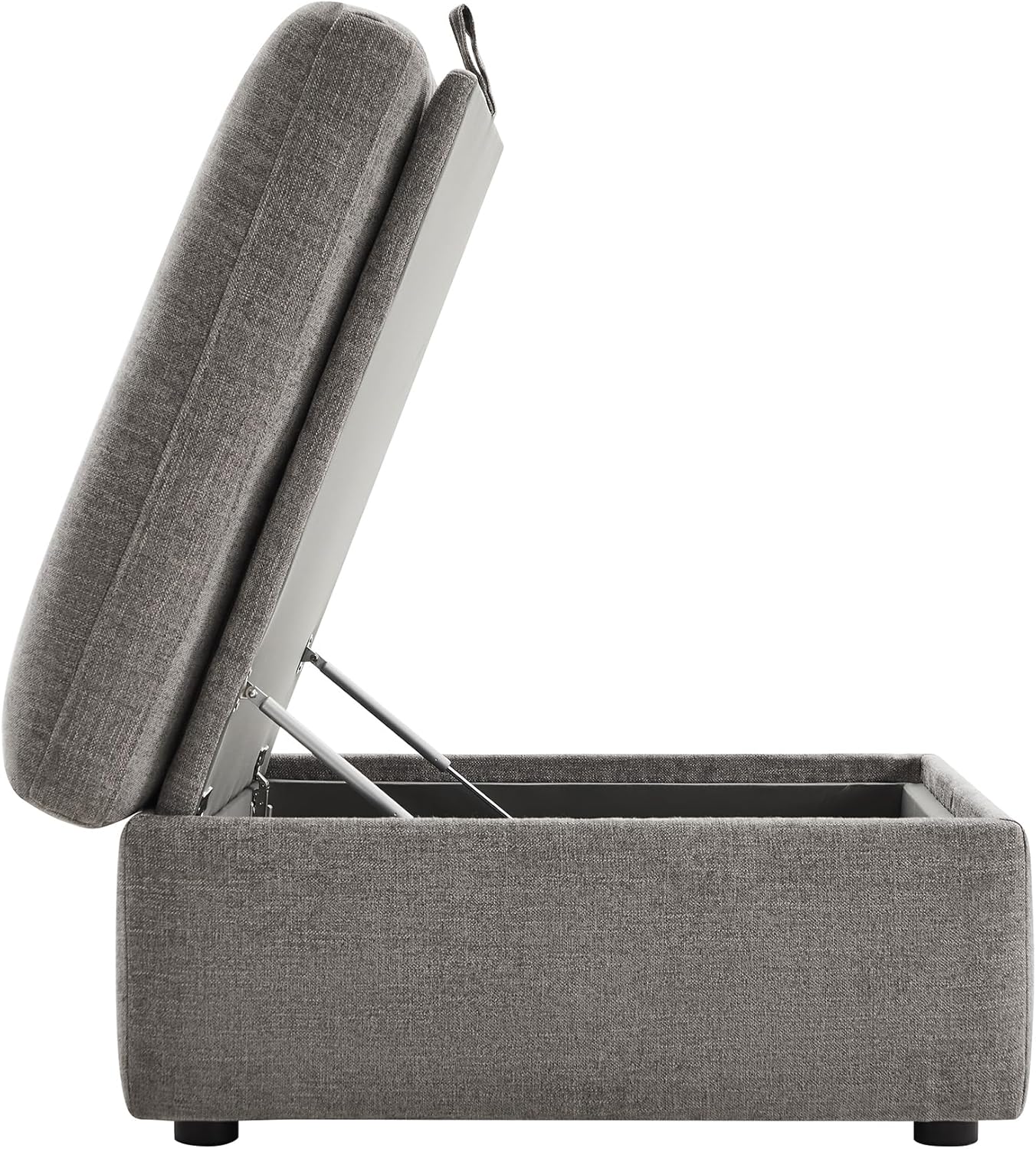 CHITA 34 Inch Upholstered Square Modular Storage Ottoman