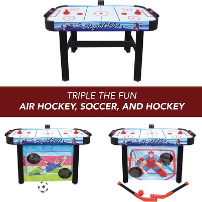 Hathaway Rapid Fire 42-inch      3-in-1 Air Hockey Multi-Game Table