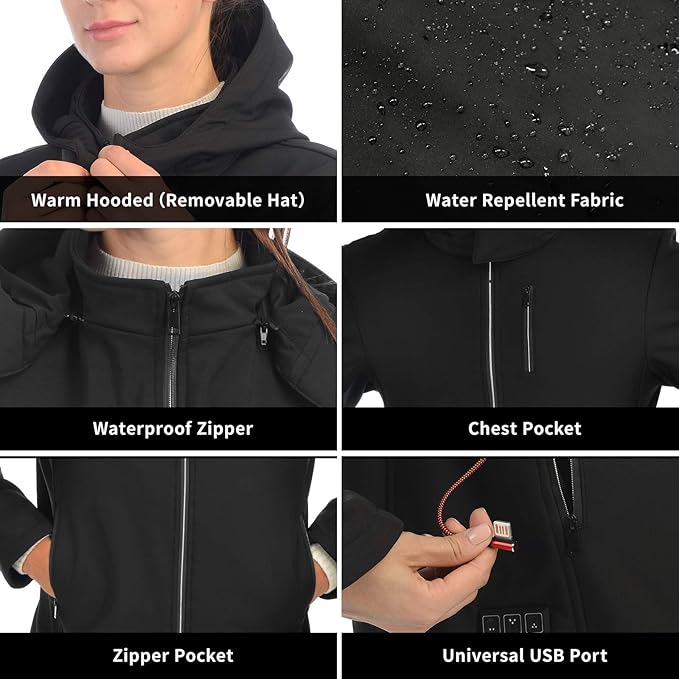 Anoopsyche USB Rechargeable Heated Jacket