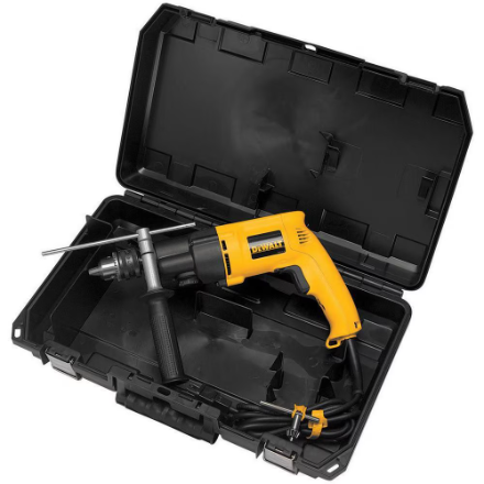DEWALT 7.8 Amp 1/2-inch Variable Speed Reversing Dual-Range Hammer Drill with kit box