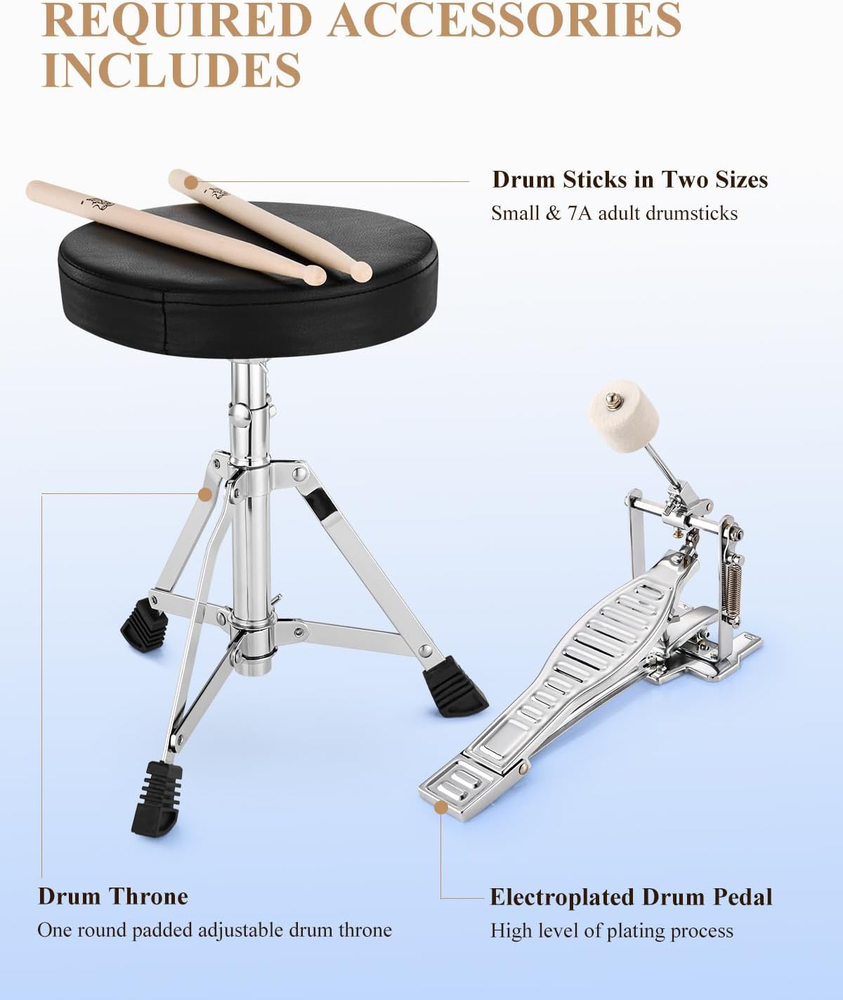 Eastar 14" Drum Kit for Kids