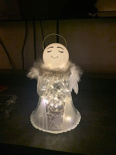 Lighted Glass Angel