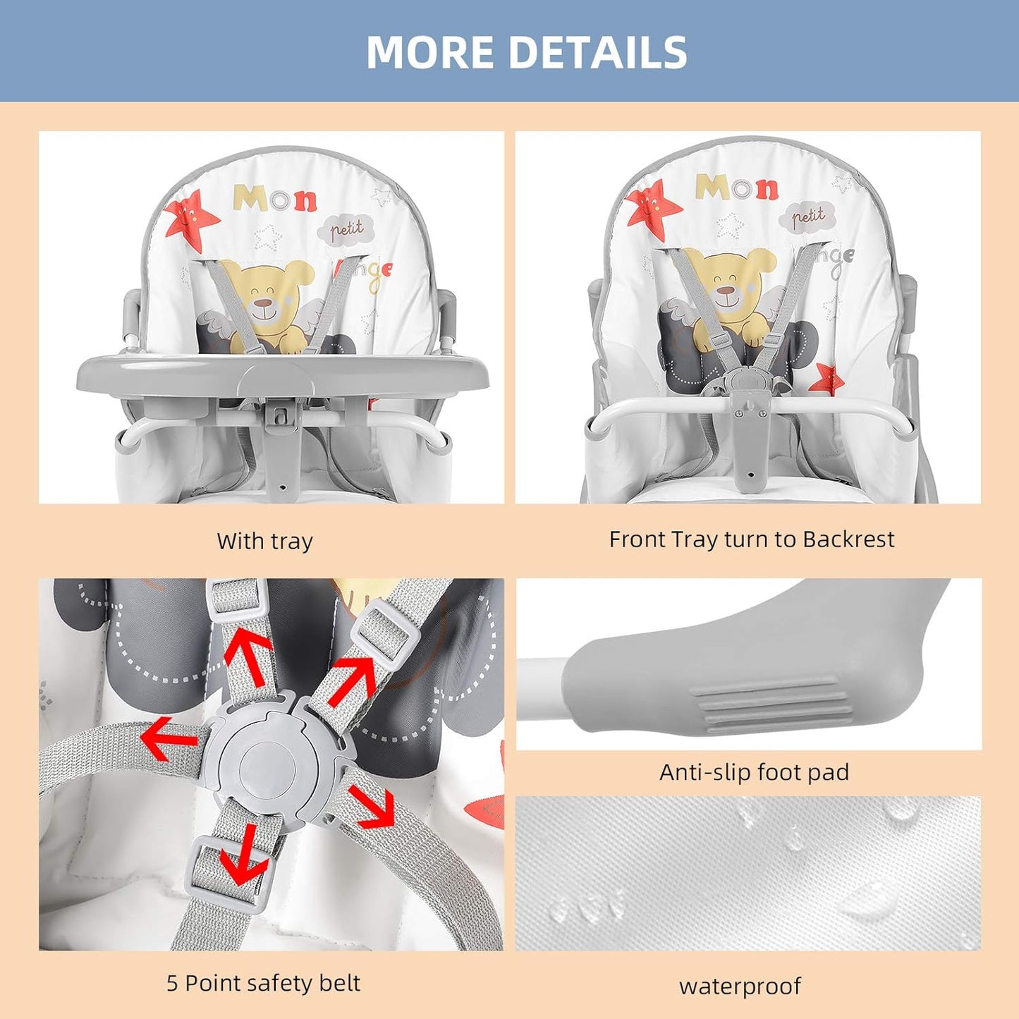 LIVINGbasics Eat & Grow Convertible High Chair