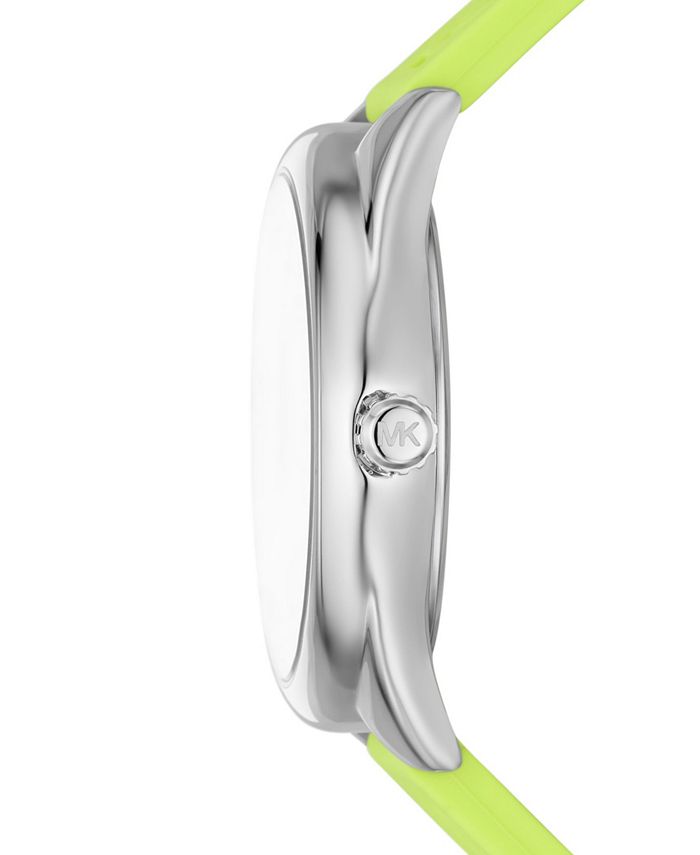 Women's Janelle Three-Hand Lime Green Silicone Watch 42mm