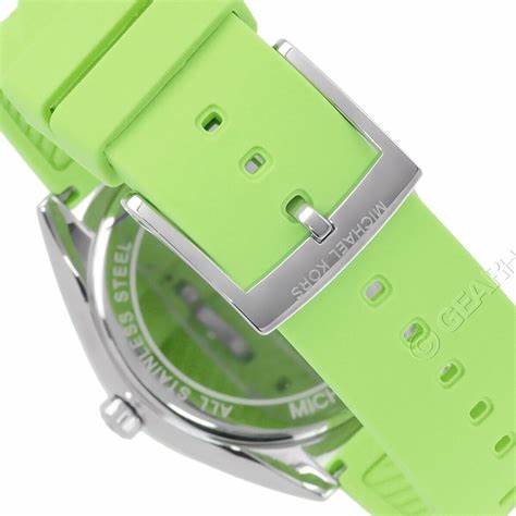 Women's Janelle Three-Hand Lime Green Silicone Watch 42mm