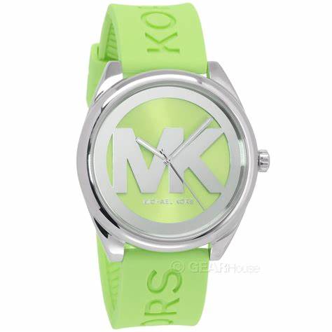 Women's Janelle Three-Hand Lime Green Silicone Watch 42mm