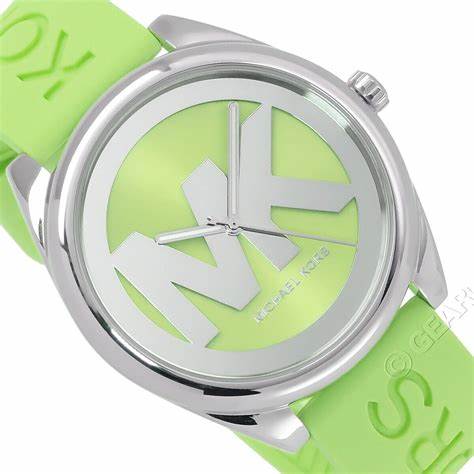 Women's Janelle Three-Hand Lime Green Silicone Watch 42mm