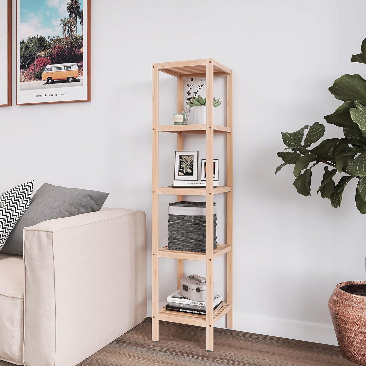 5 Tier Bathroom Storage Shelf