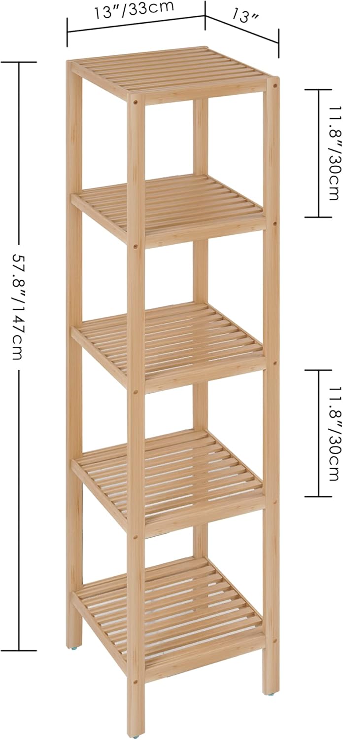 5 Tier Bathroom Storage Shelf