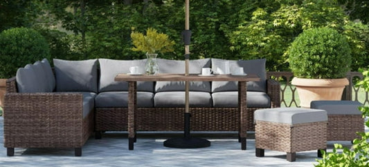 Brookbury 5-Piece Patio Outdoor Sectional Set
