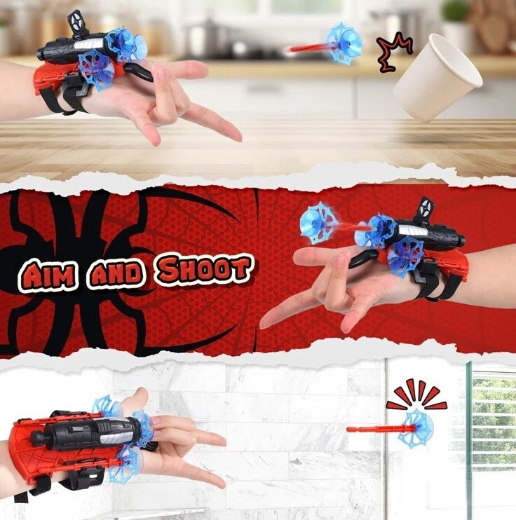Skirfy Kids Halloween Spider Cosplay Costume & Web Shooters Toy