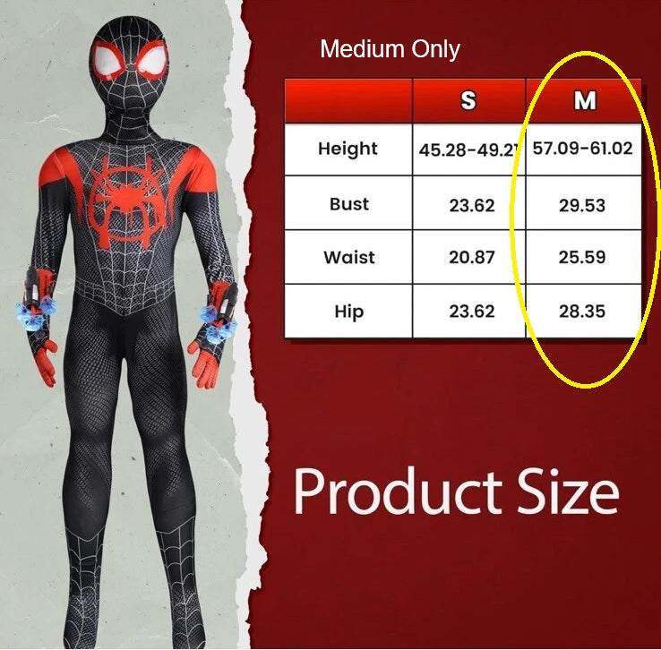 Skirfy Kids Halloween Spider Cosplay Costume & Web Shooters Toy