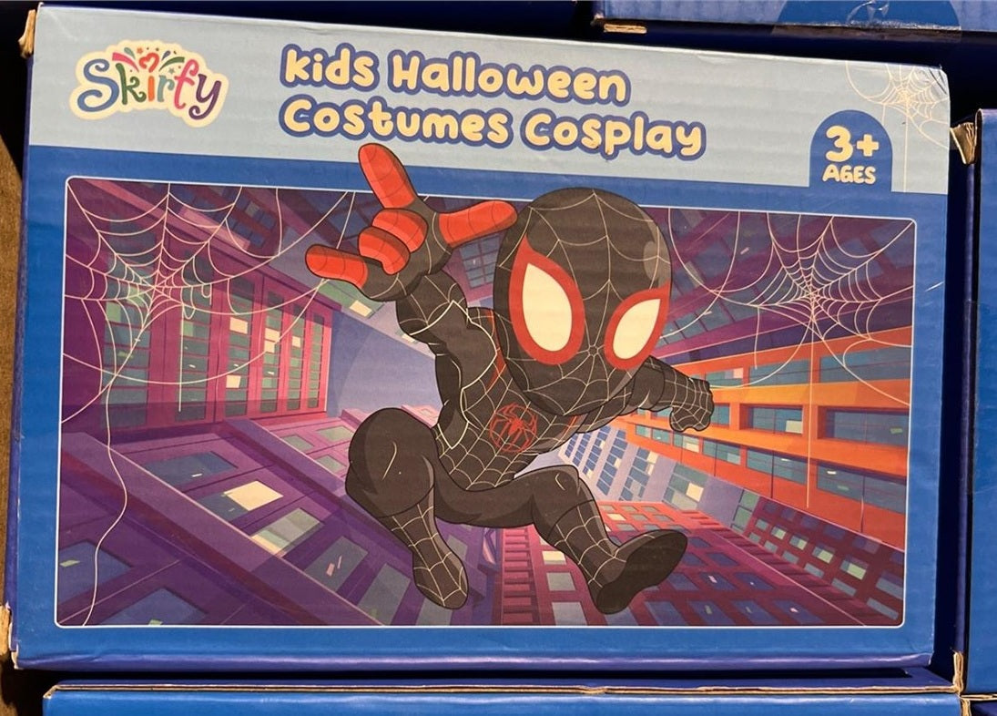Skirfy Kids Halloween Spider Cosplay Costume & Web Shooters Toy